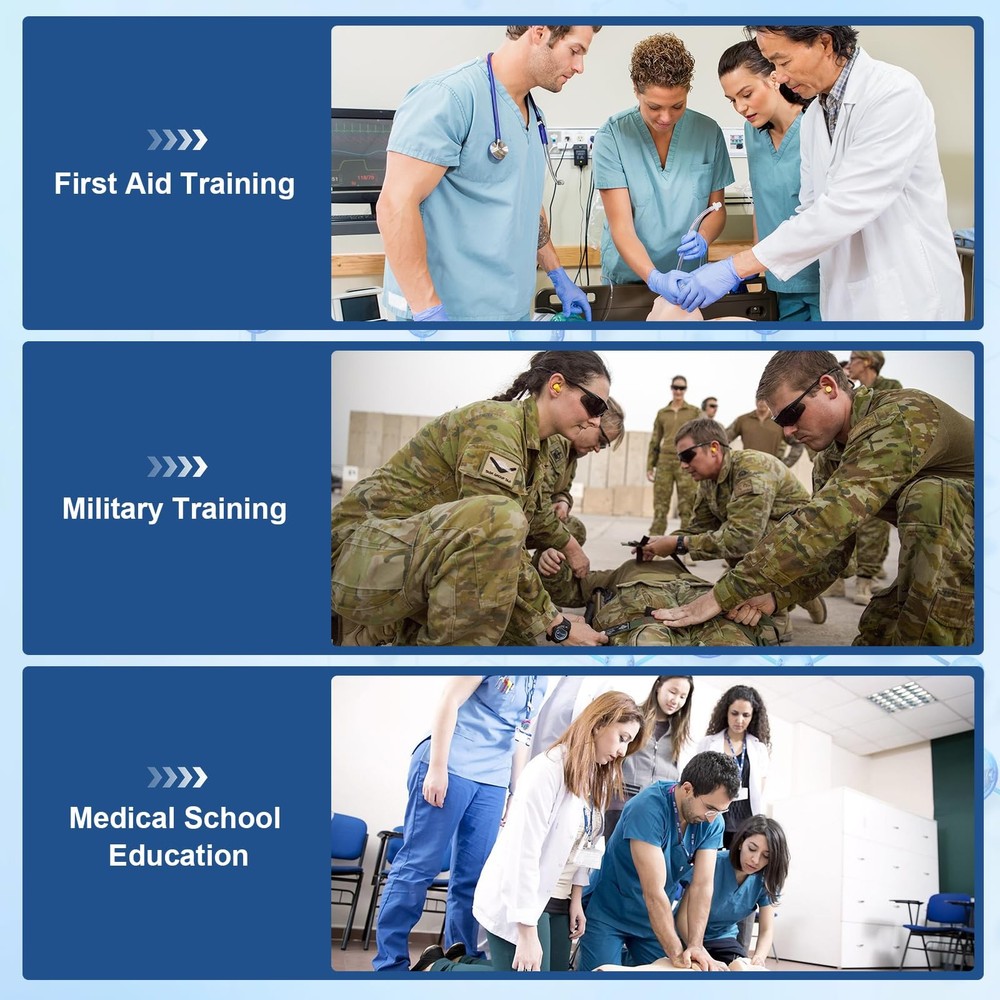 2Pcs Wound Packing Task Trainer,Stop The Bleed Training Kit,Bleeding Red