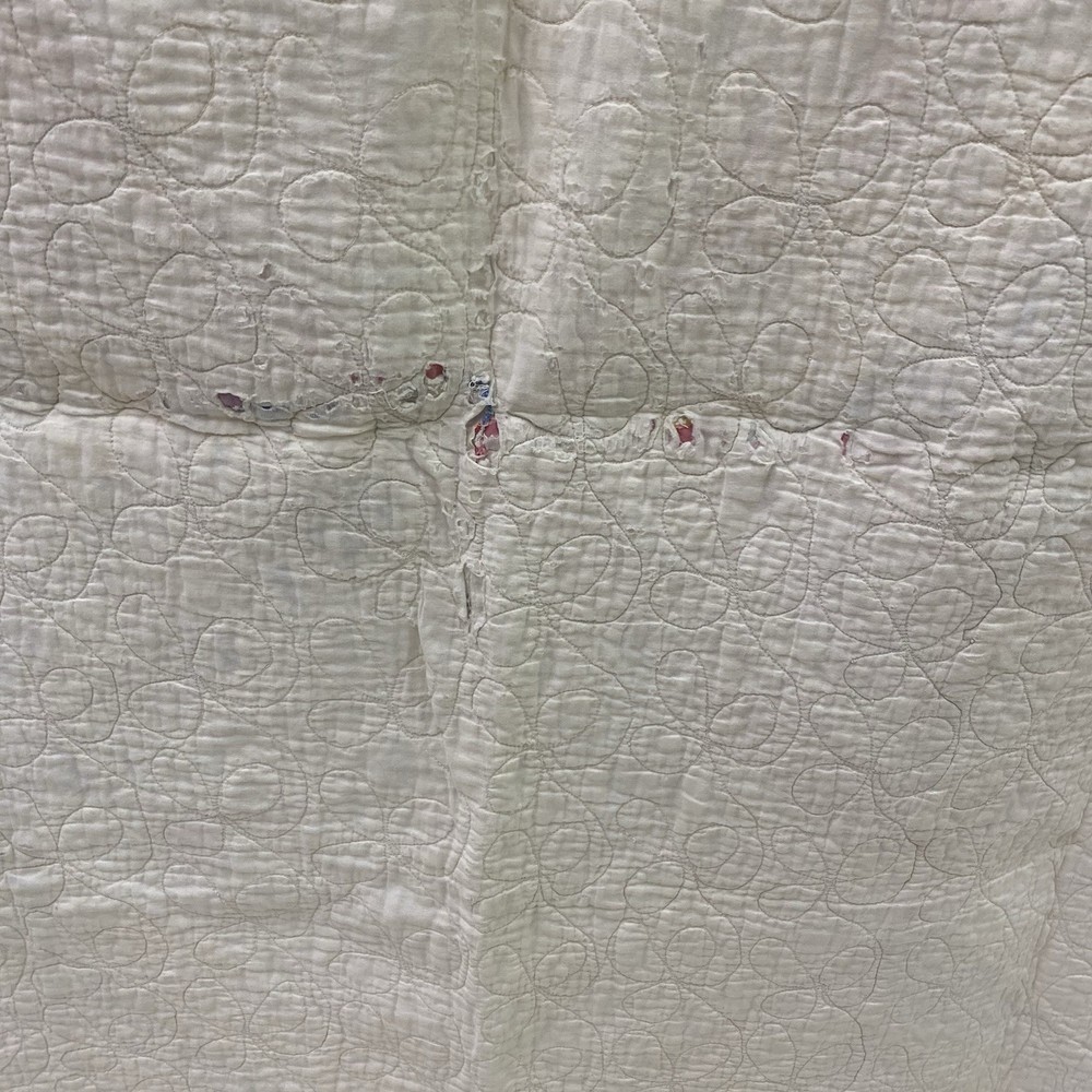Handmade Spiderweb Star Patterned Quilt- 57 x 49 in