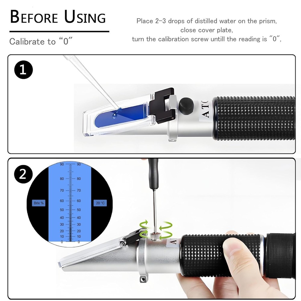 Professional Handheld Refractometer with Automatic Temperature Compensation