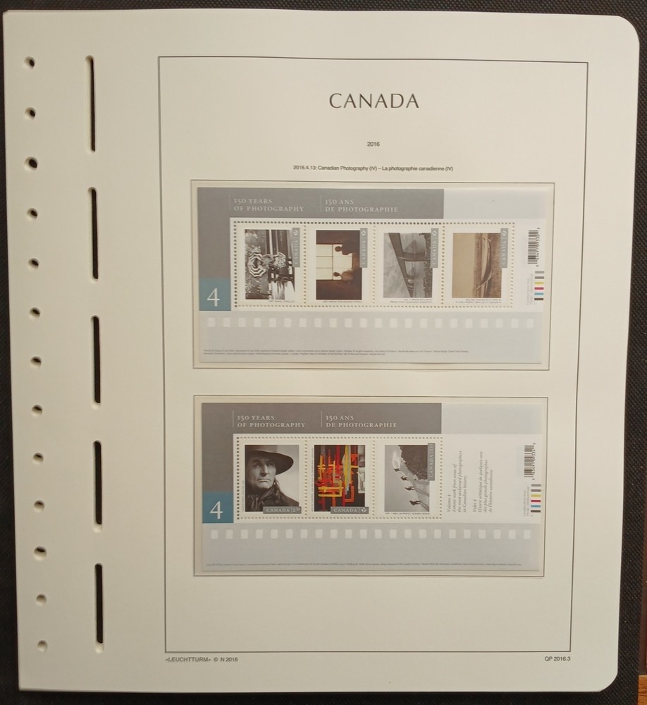 2016 Canada Year Set On Lighthouse/Leuchtturm Hingless Pages