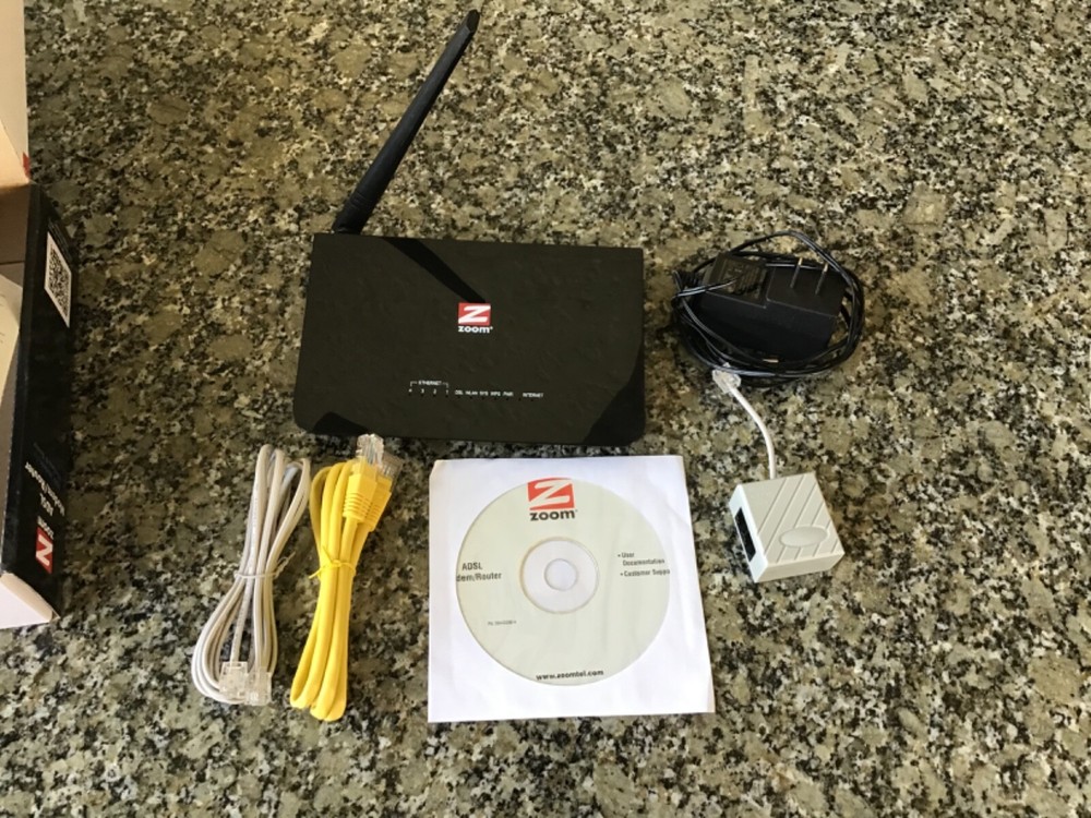 ZOOM ADSL MODEM plus WIRELESS-N ROUTER MODEL 5792