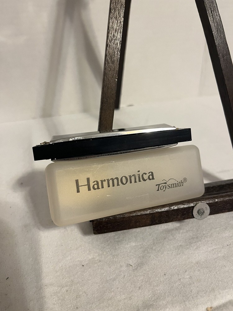 Toysmith Harmonica Item # 8071 Translucent Harmonica Clear Case Vintage