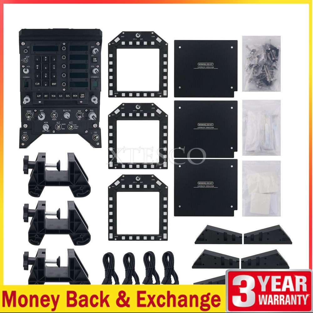 WINWING F18 Cockpit VR Set UFC Panel+3 MFD & Bracket for Flight Simulator Game