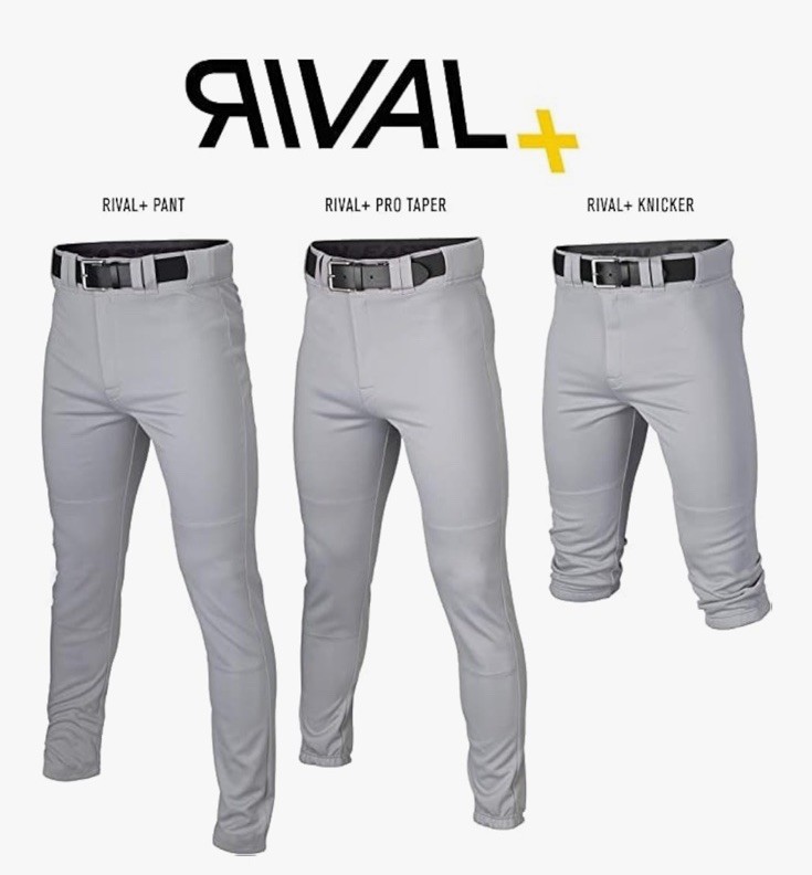 Easton Rivals Plus Men’s White With Navy Piping Full Length Baseball Pant NWT