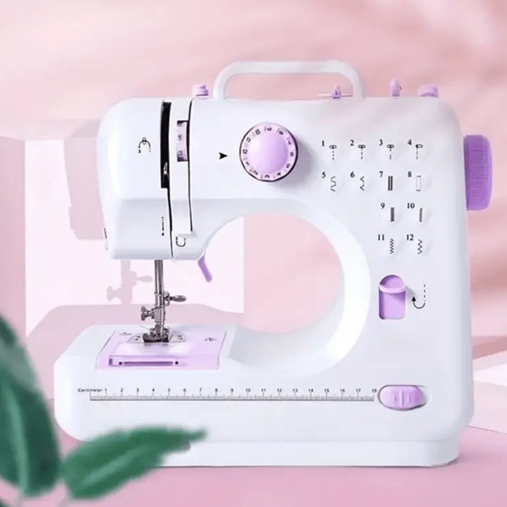 Portable Electric Sewing Machine Mini Household Sewing Machine for Beginners