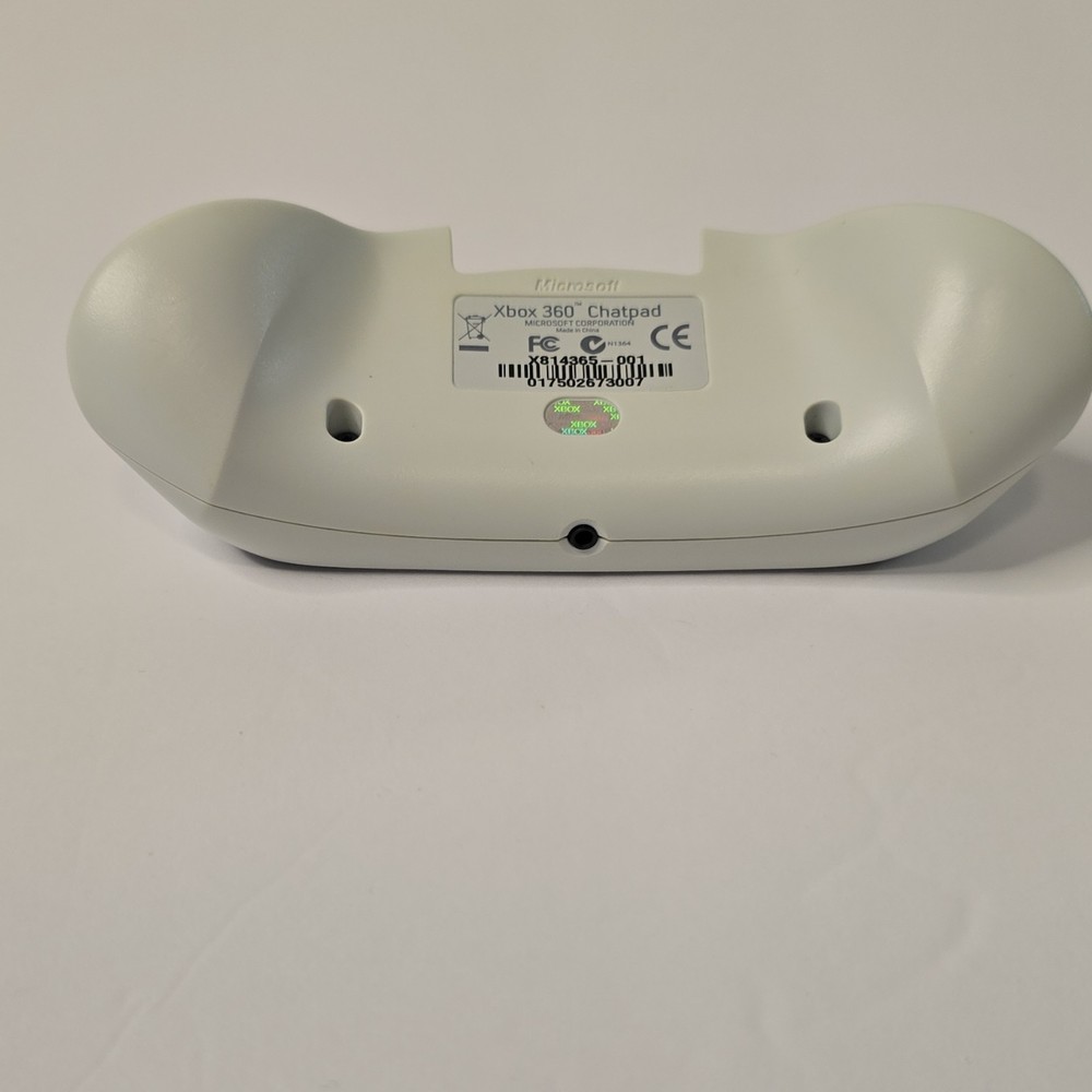 Microsoft Xbox 360 Chatpad Gaming Keypad White Controller Attachment*untested