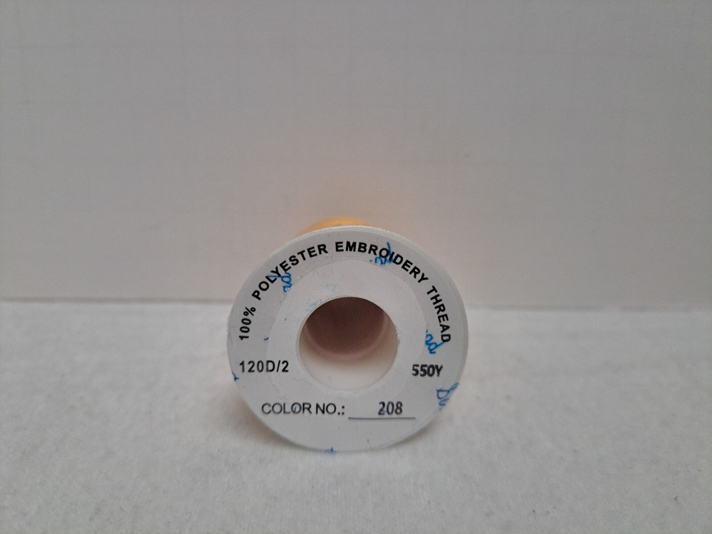 Simthread Embroidery Thread (5500 Yards) - Orange #208 (Sealed)