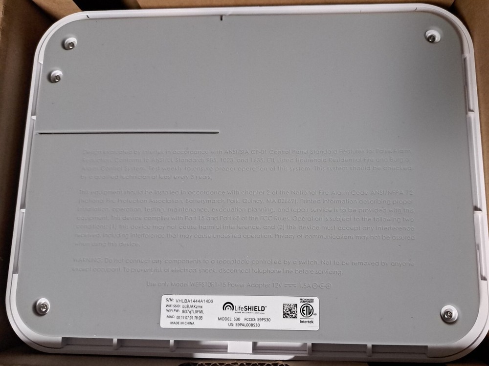 ADT Lifeshield Smart Home Security System S30 Open Box