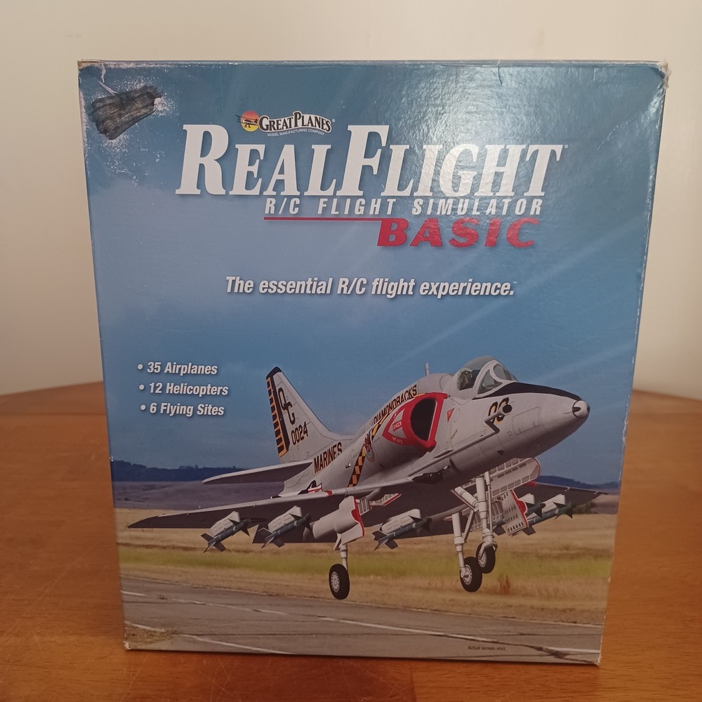 Real Flight R/C Flight Simulator Basic W/ DVD Controller Great Planes
