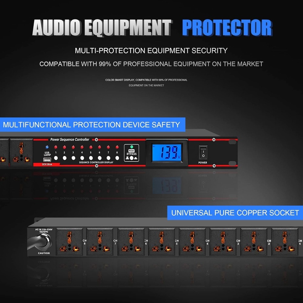 Pro Audio Power Conditioner Surge Protector=