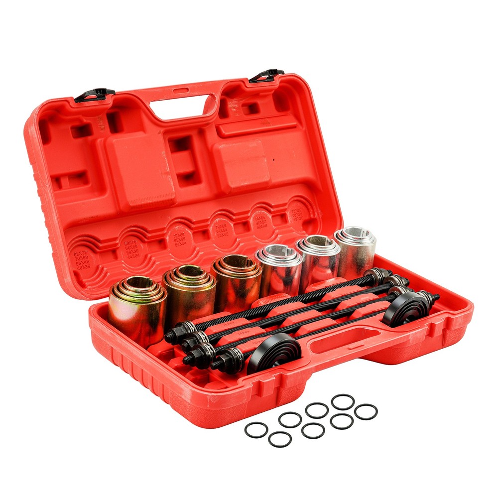 26PCS Universal Press & Pull Sleeve Kit Bushing Bearing Removal Install Tool Set
