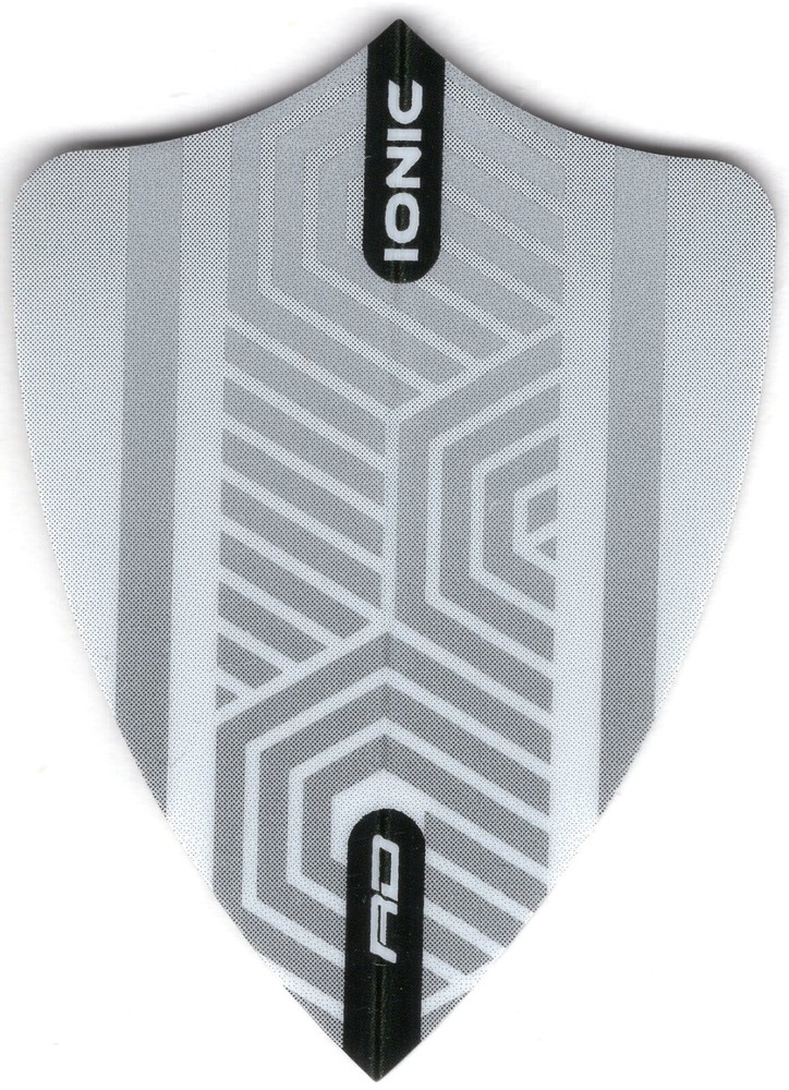 RED DRAGON FREESTYLE IONIC WHITE & GRAY Dart Flights: 3 per set
