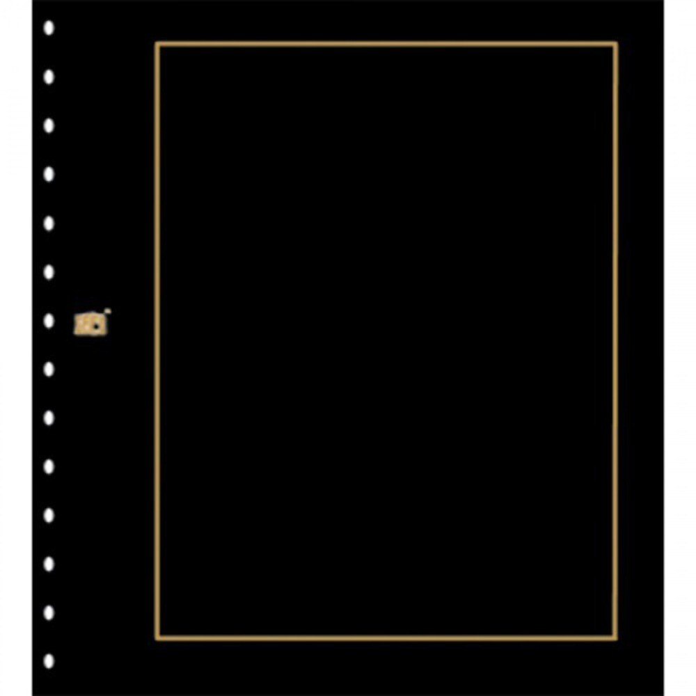 Classic Black Blank Page With Gold Border Per 10
