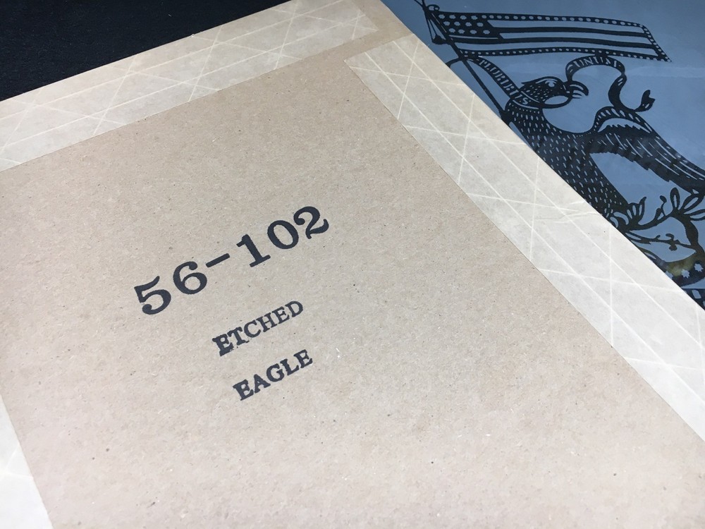 Antique Clock Glass Replacement Eagle Design 9” x 12"