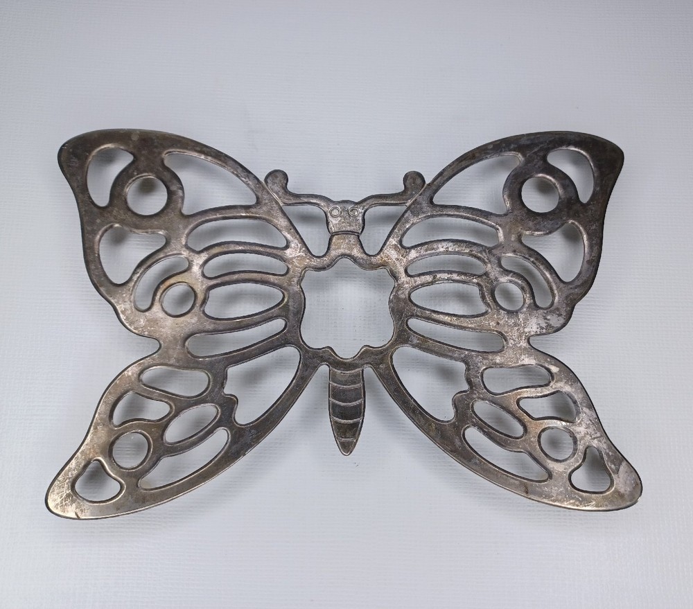 Leonard Silverplate Metal Butterfly Trivet