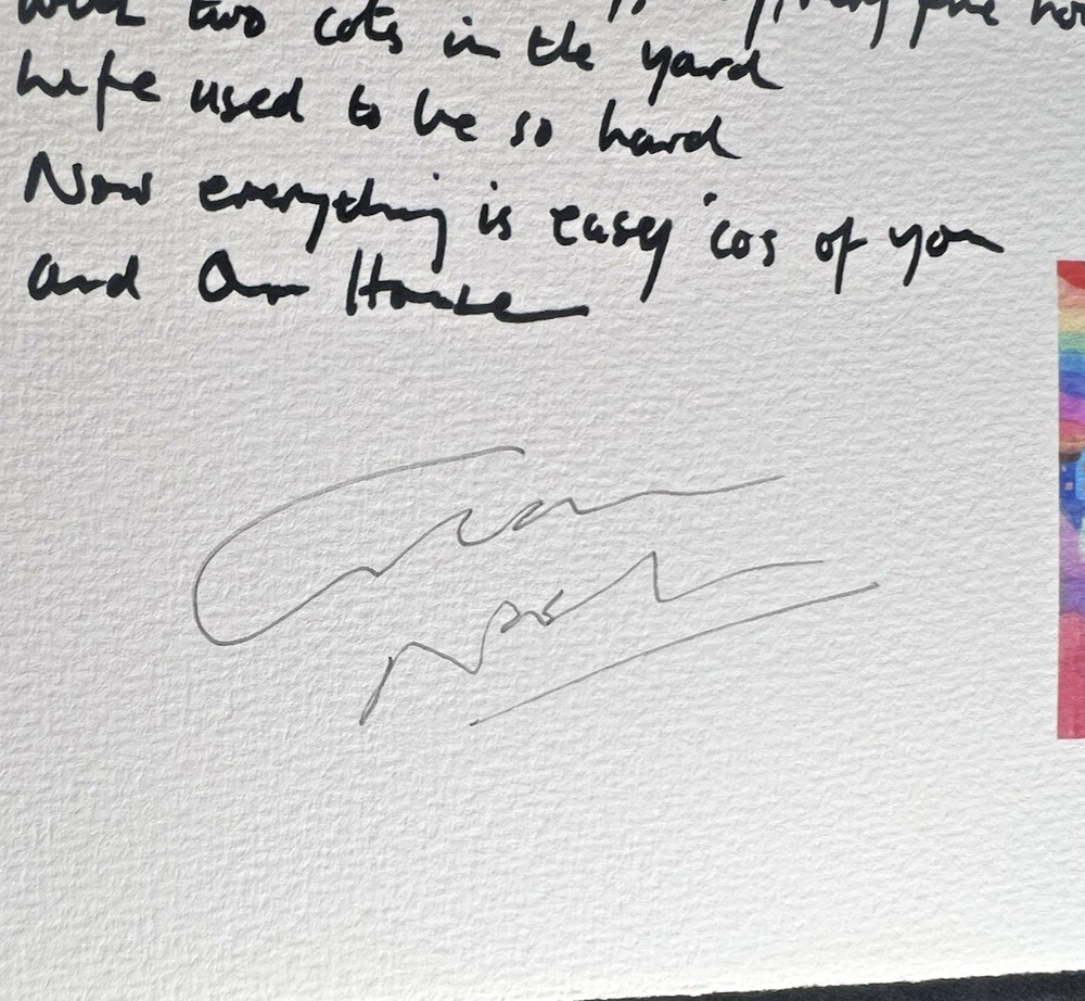 Graham Nash - Our House Signed Handwritten Lyrics w/COA from Graham Nash! CSNY