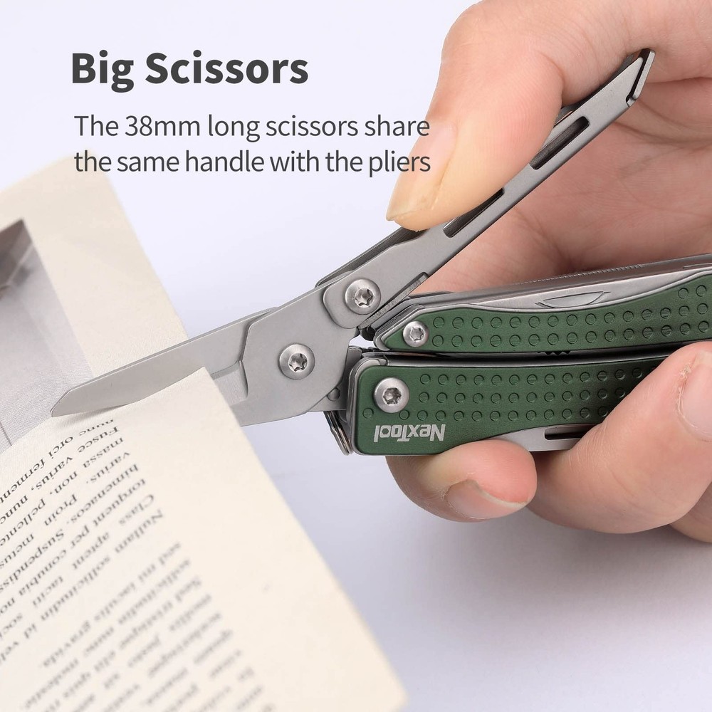 EDC Keychain Multitool, 10 in 1 Mini Pocket Knife Multi Tool with Needlenose ...