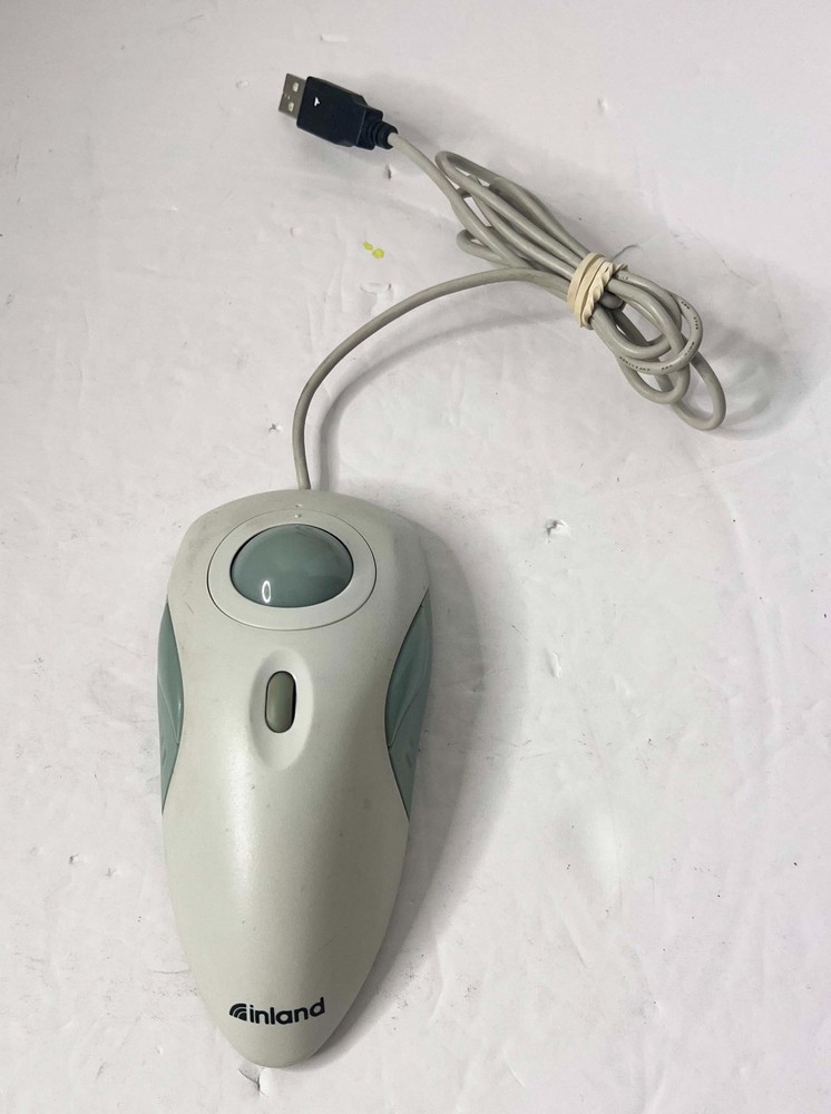 RARE  INLAND TRACKBALL USB WIRED COMPUTER MOUSE