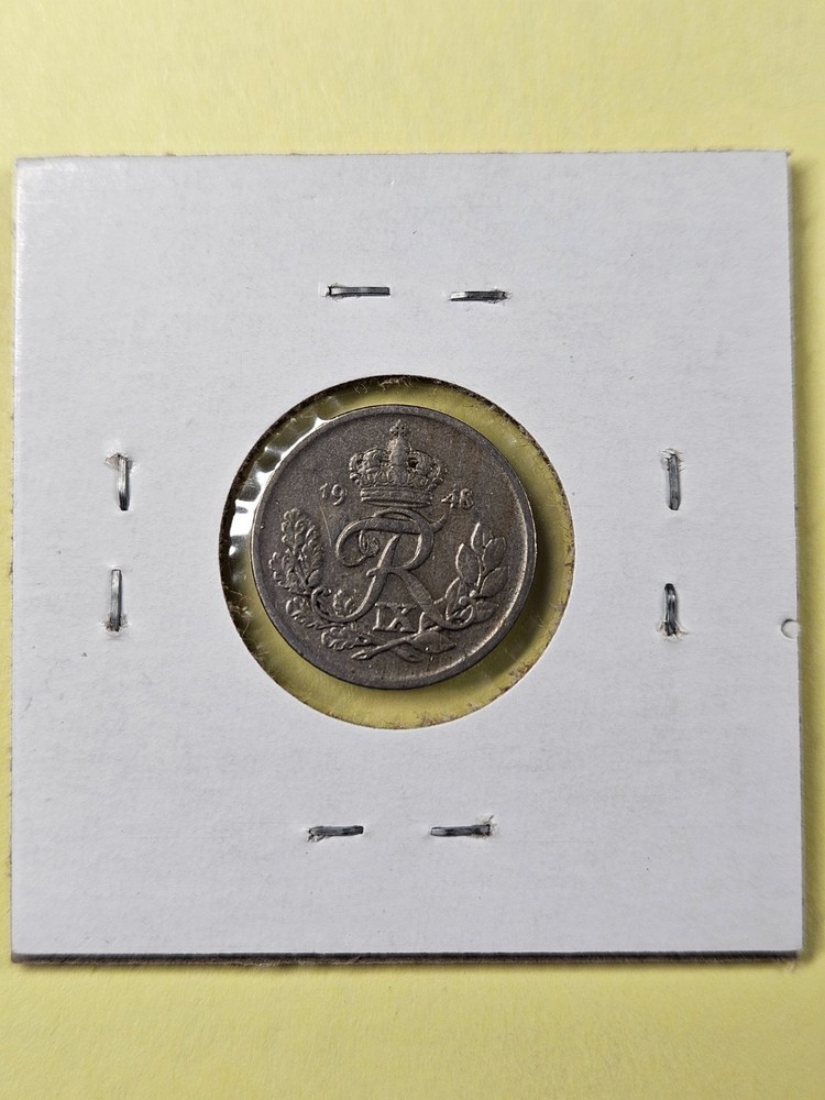 COINS - DENMARK - 10 ORE 1948
