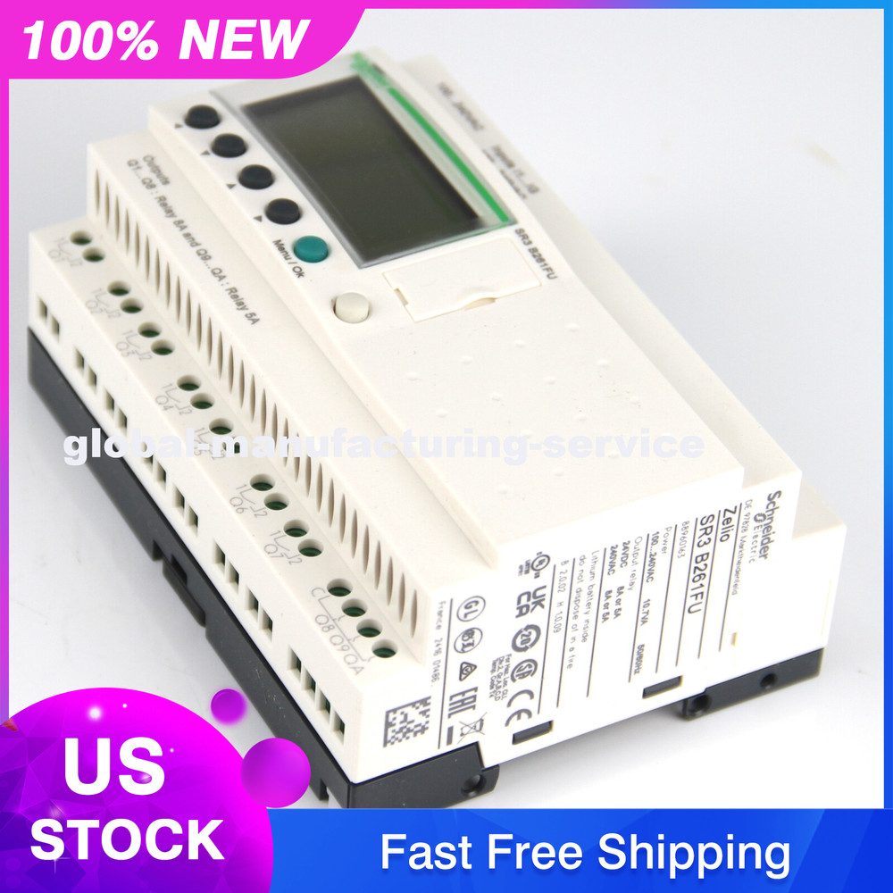 NEW Schneider SR3B261FU Relay Electric Extendable Modular PLC