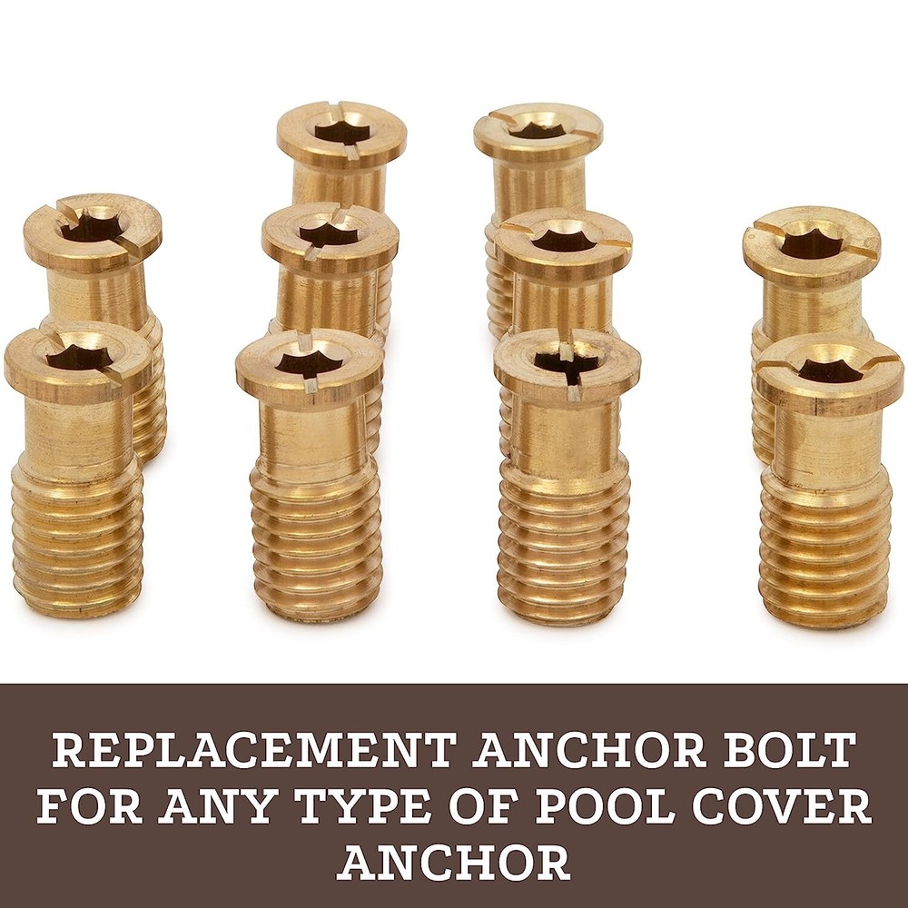 Pool Cover Brass Anchor Head Screw Bolt