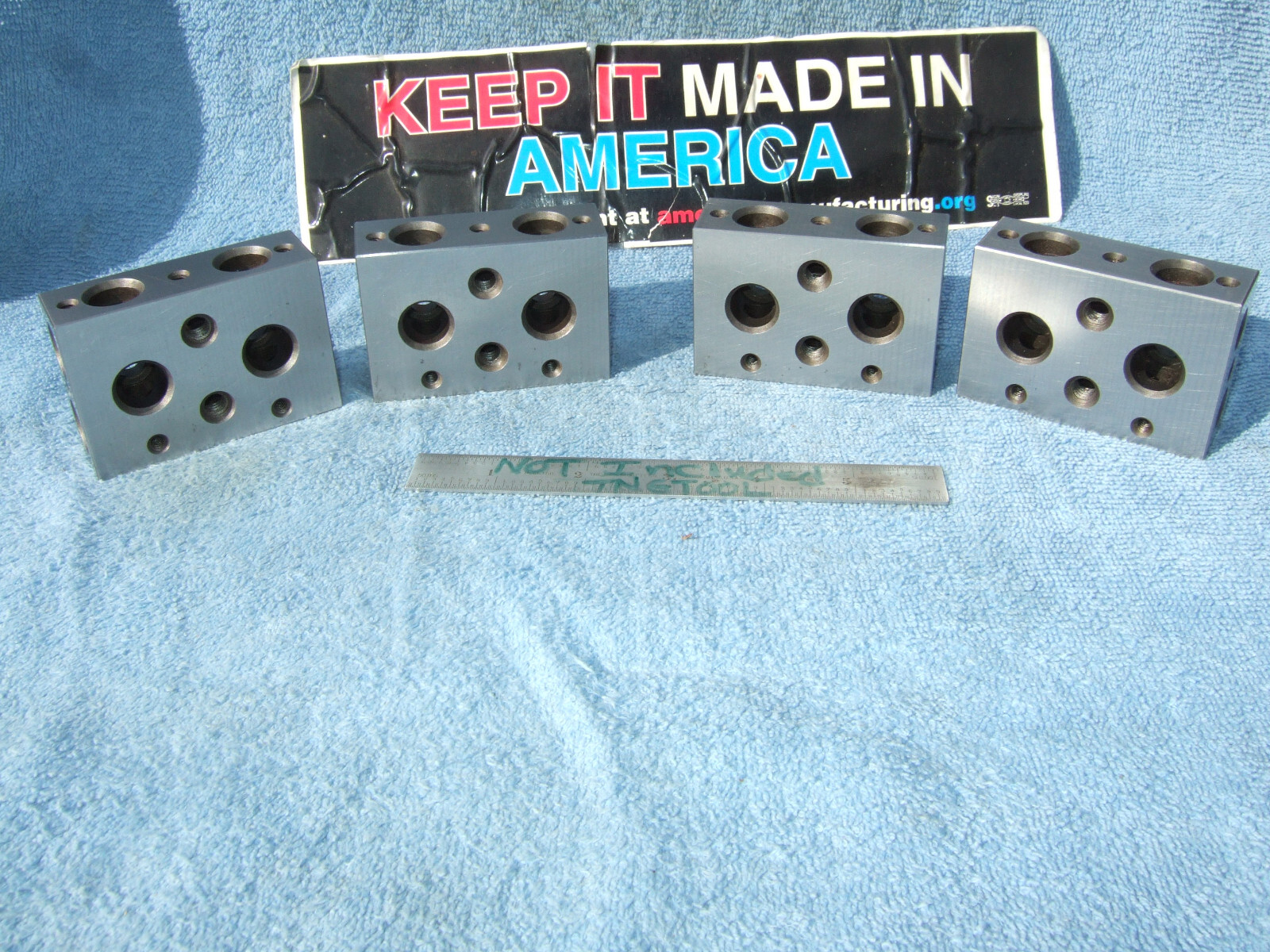 1-2-3 BLOCKS PARALLELS XLNT TOOLMAKER MACHINIST INSPECTION GRIND MILL tapped JE