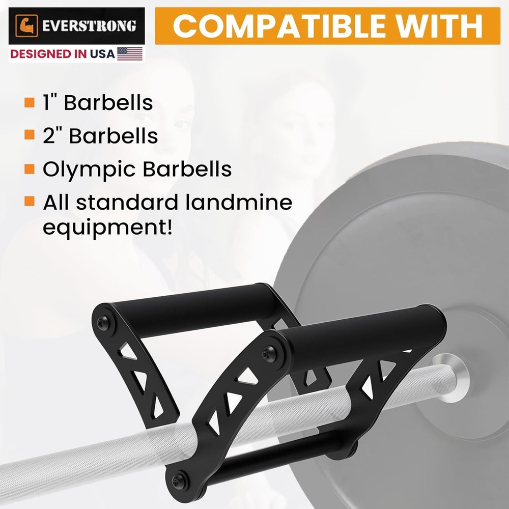 Compact T Bar Row Attachment with Universal Compatibility for Efficient Workouts