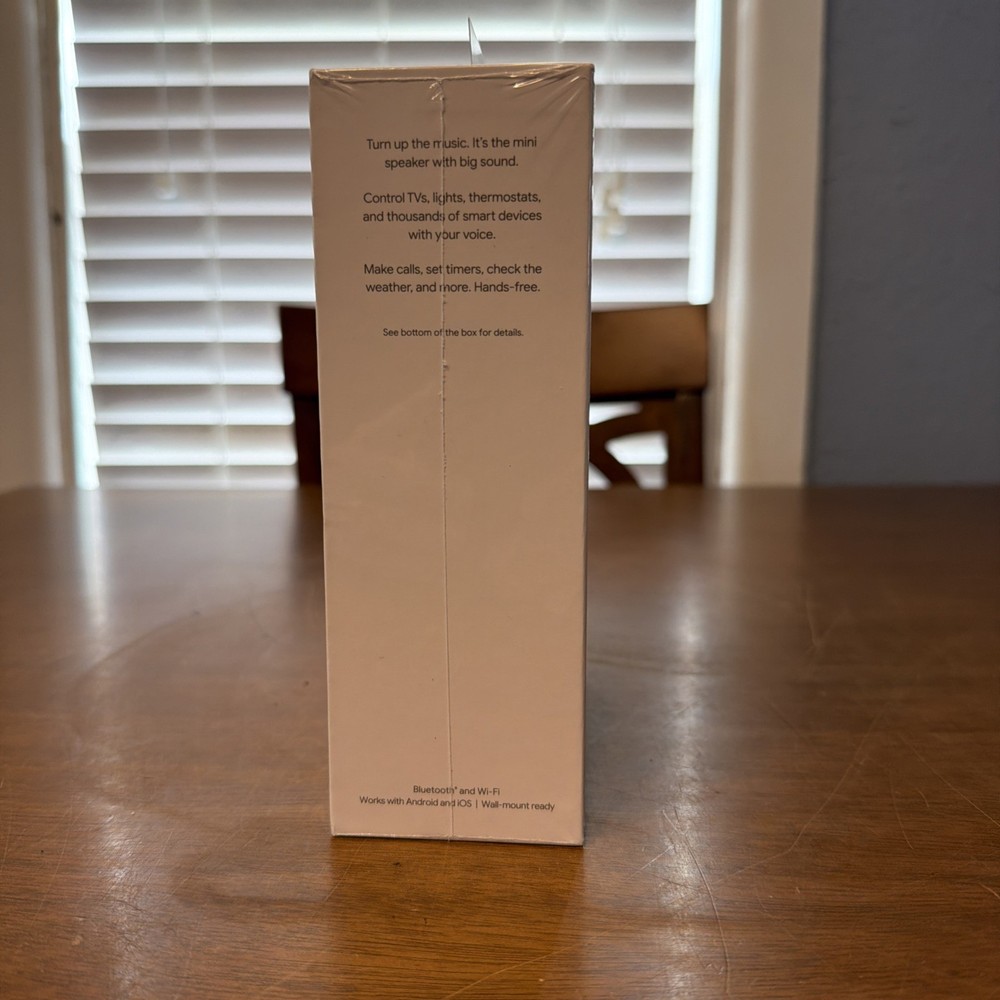 Google Nest Mini (2nd Generation) Smart Speaker - Chalk - New Sealed in Box