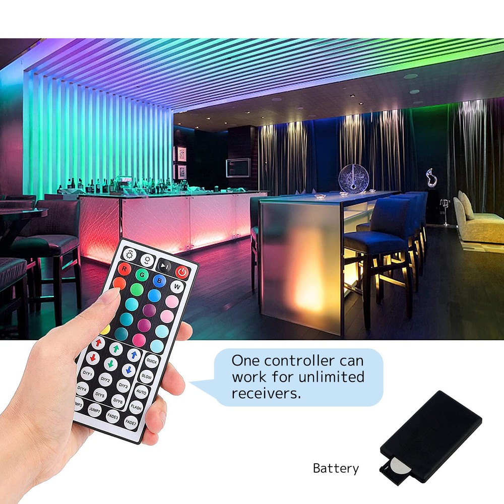44 Key IR Remote Controller RGB Control Box DC 12V For LED 3528/5050 Strip Light