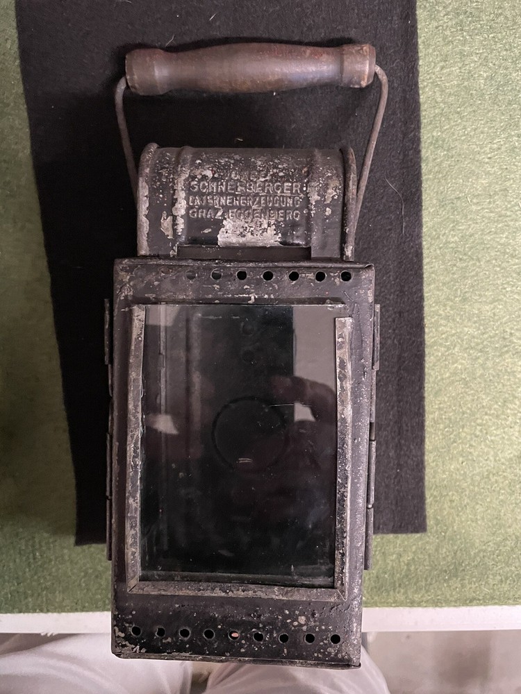 WW2 Original German railway lantern Rare! Well Marked!!