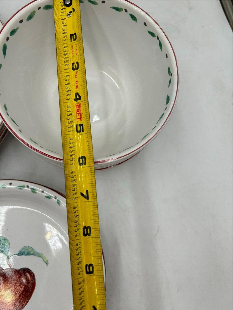 10 PCS STONEY HILL FRESH APPLE PLATES & BOWLS