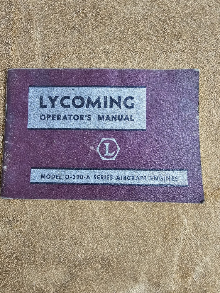 Avco Lycoming O-320-A Engine Operator's Manual