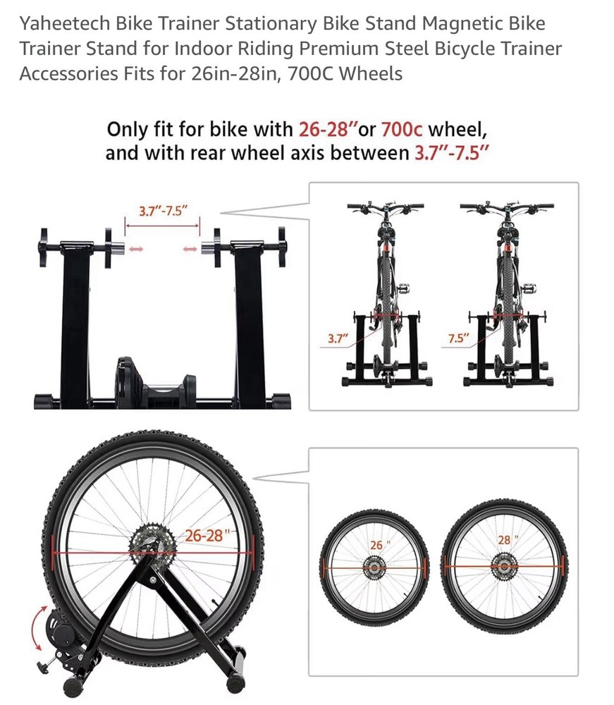 Yaheetech Indoor Bike Trainer