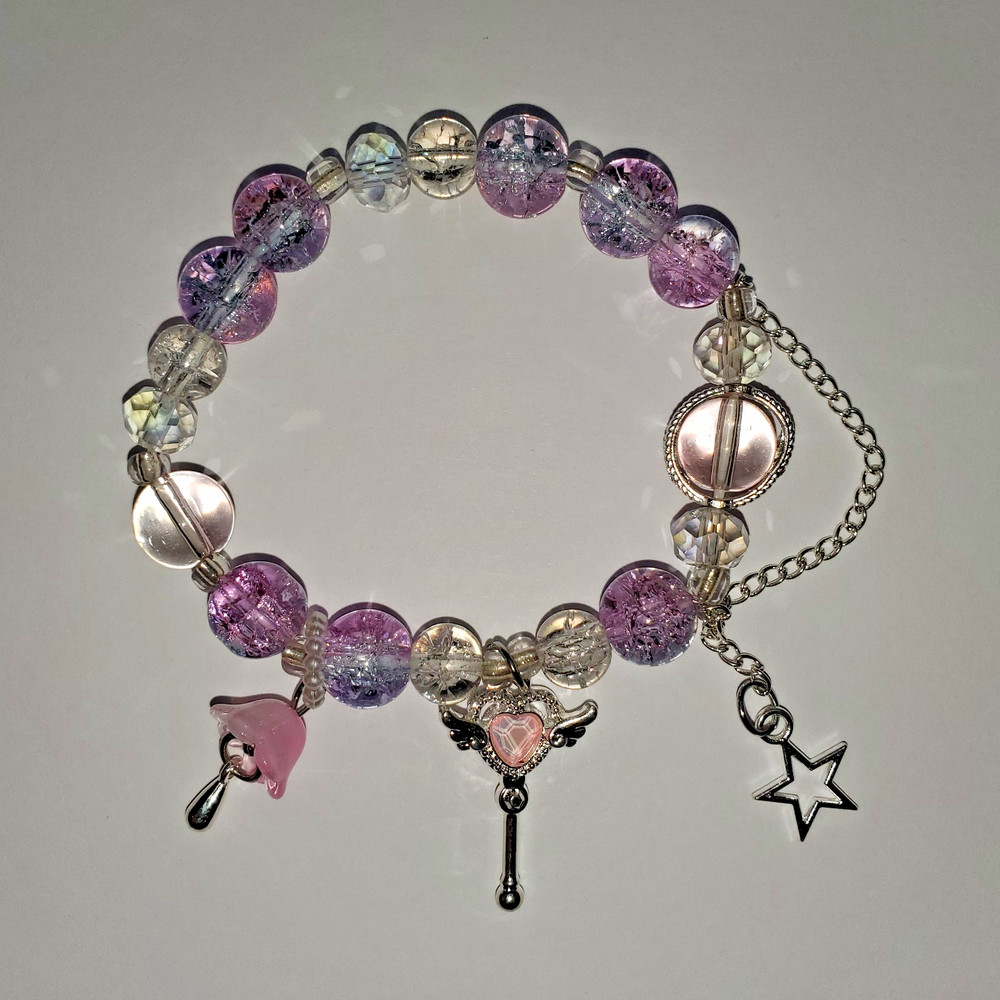 Hand crafted artisan unique gemstone bracelet