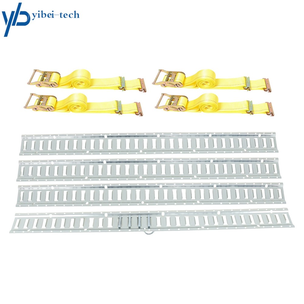 12 Pack 5' E Track Tie Down Rail Kit Galvanized For Vans Trailers Cargo Trailer
