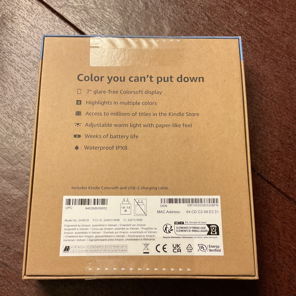 Amazon Kindle Colorsoft 16GB Black eBook Reader