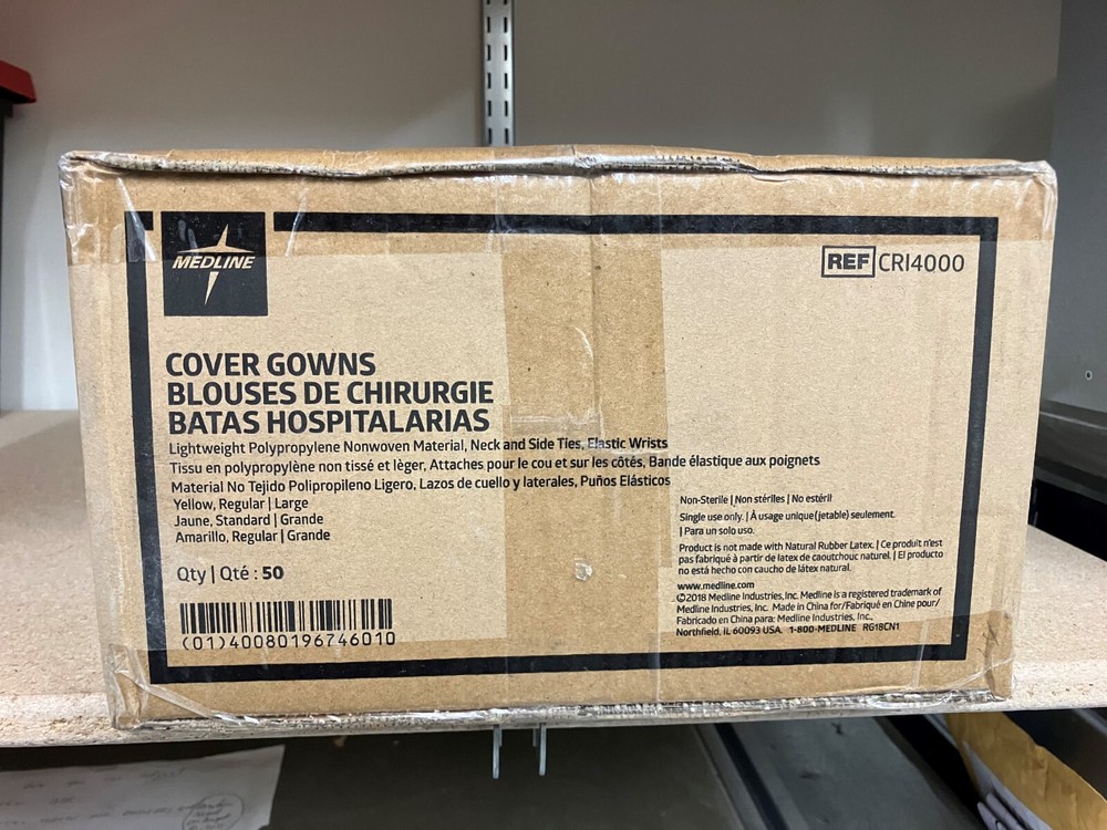 50 Large Medline Isolation Gowns