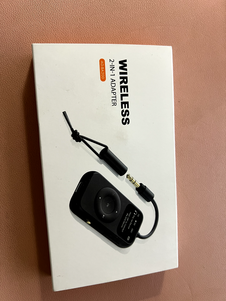 Black Portable, Long battery, Dual Pairing, LED Screen, Bluetooth 5.3 Adapter