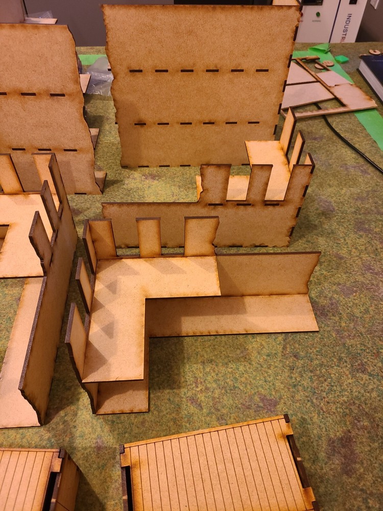 MDF Wood Terrain Scenery Ruins
