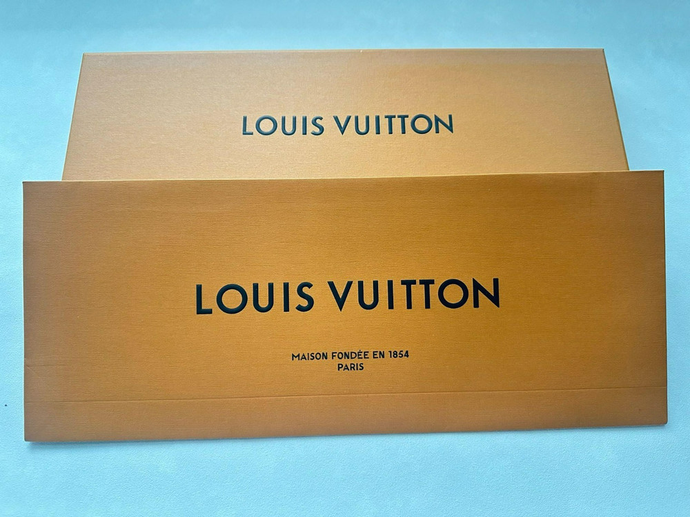 Louis Vuitton Men's Monogram Tie Red Slim Full Packaging