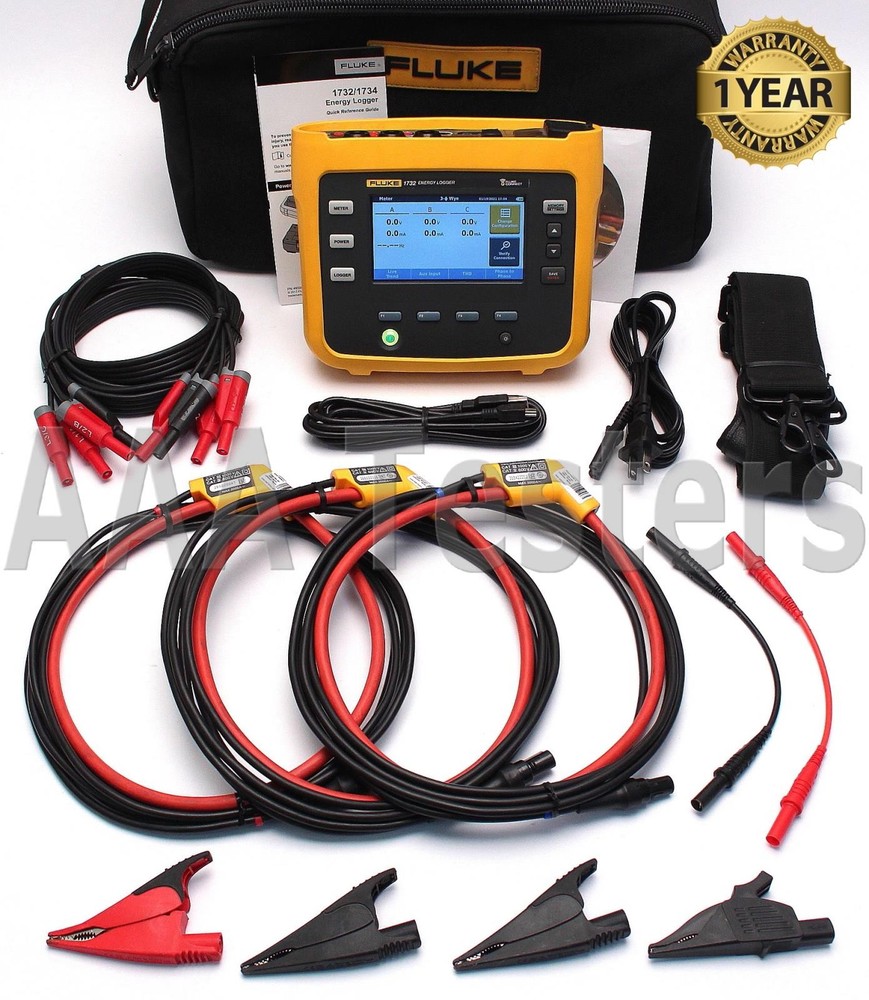 Fluke 1732 Three Phase Electrical Energy Power Logger Analyzer