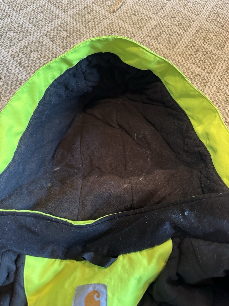 Carhartt High Visibility Reflective Jacket Yellow Black Size L