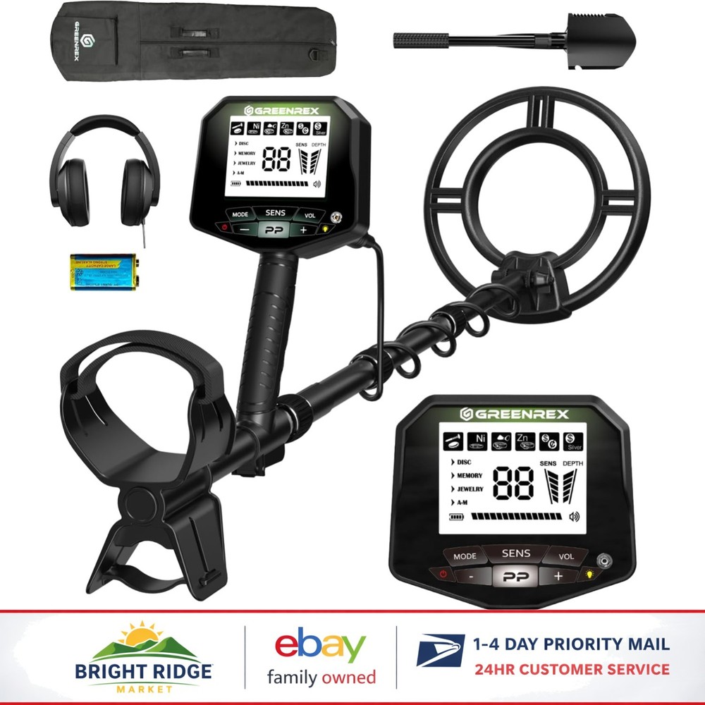 5 Mode Metal Detector Featuring Memory, Disc, and Pinpoint for Precise Detection