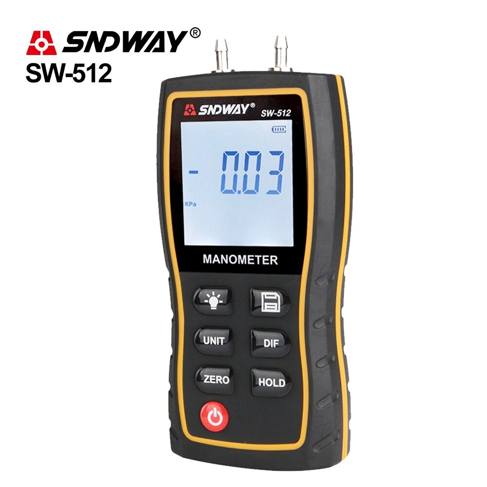 Portable LCD Display Digital Differential Manometer Air pressure Gauges Meter