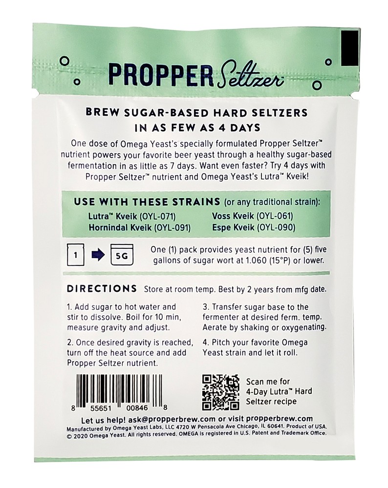 Propper Seltzer Nutrient Pack for Hard Seltzers