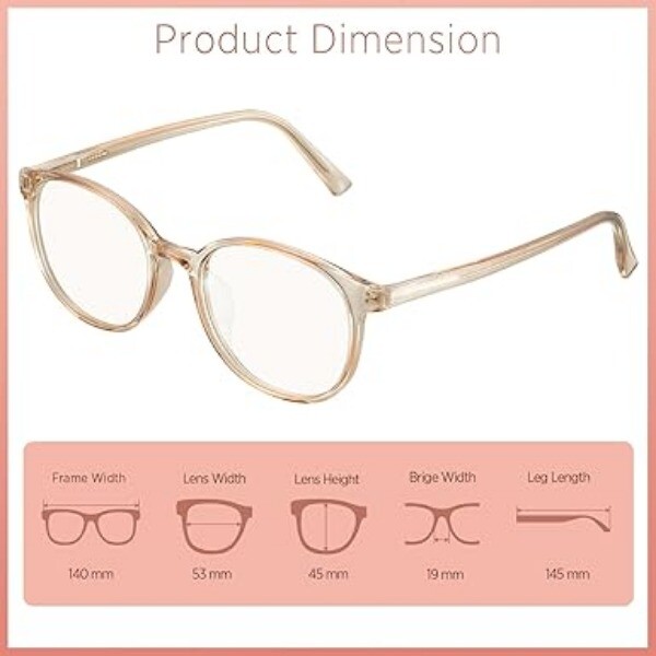 Blue Light Blocking Glasses Women Ease Computer Digital Eye Strain Blurry Vision