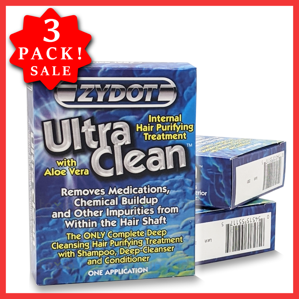 Zydot Ultra Clean Detox Shampoo & Conditioner (3 Pack Bundle)