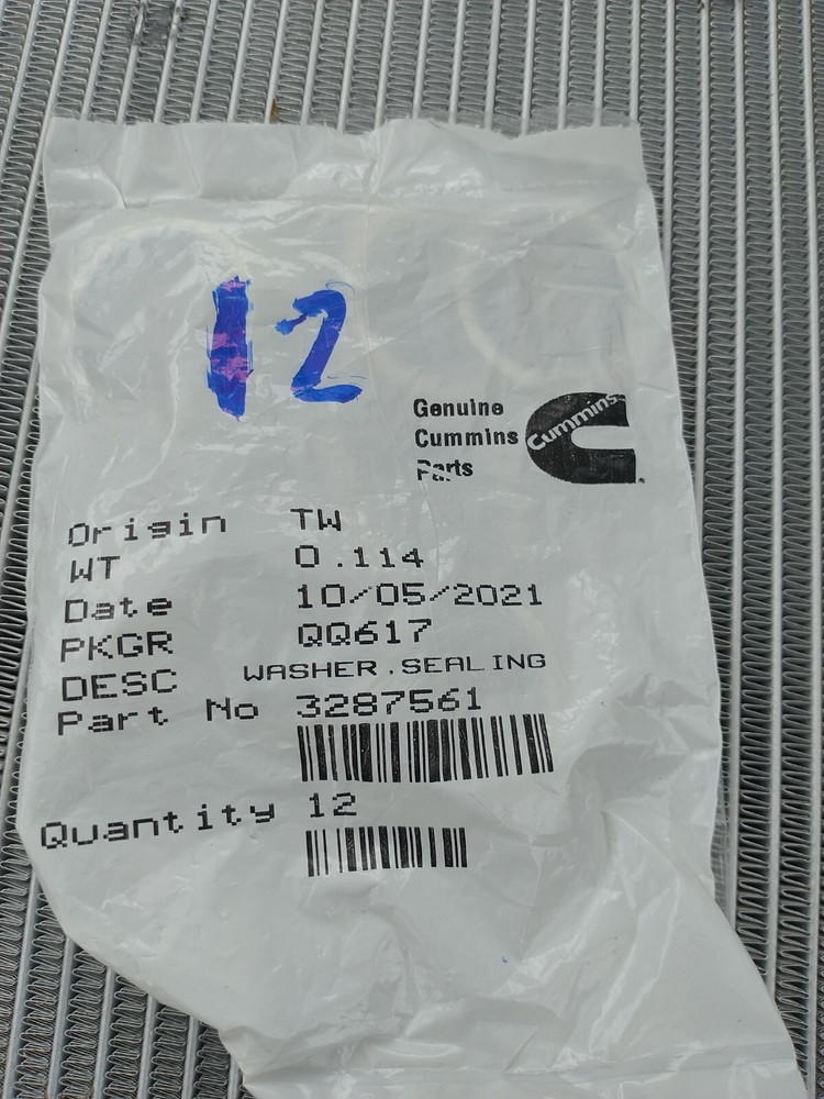 Cummins Washer 3287561 12pk