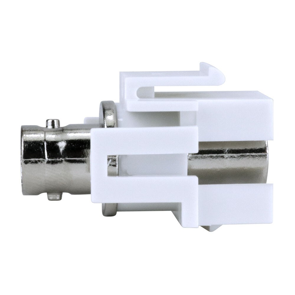 Construct Pro BNC-Female Keystone Jack-Pass Through (White)
