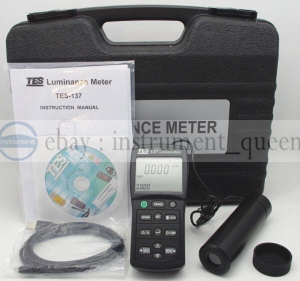 TES-137 Luminance Meter Dual Display, 4-digit LCD !!NEW!!